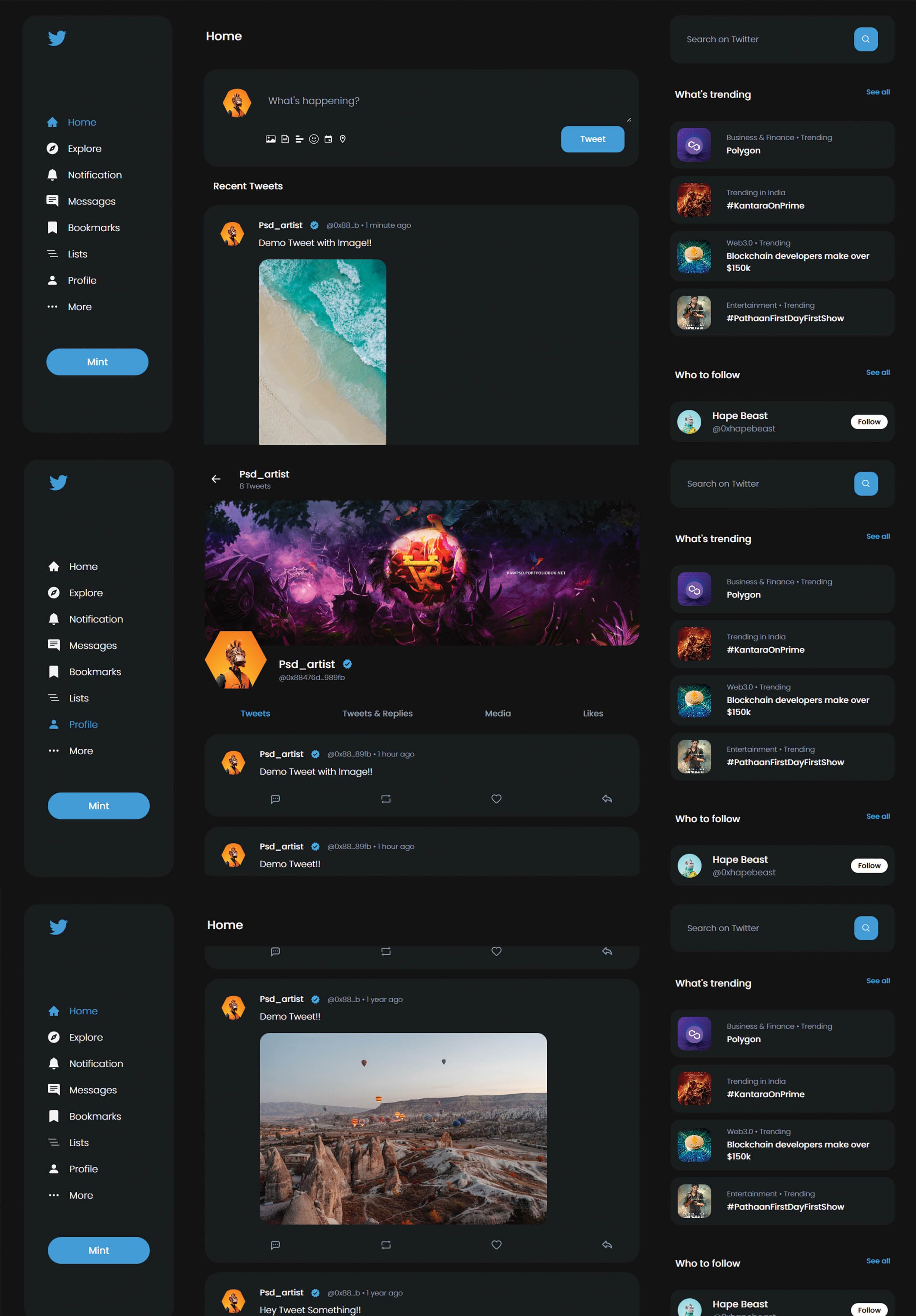 Twitter Dapp